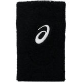 muñequera de felpa negra asics para pádel y deportes raqueta