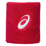muñequera asics rosa de felpa suave para absorber sudor en pádel