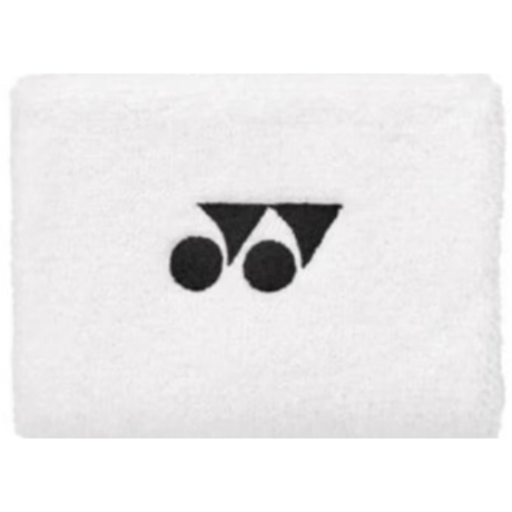 muñequera yonex blanca larga absorción sudor tenis y pádel