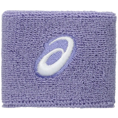 muñequeras asics wrist band corto lila para pádel con alta absorción de sudor y ajuste ergonómico