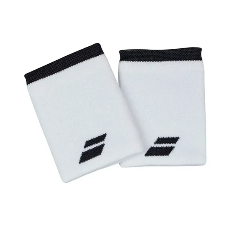 muñequeras babolat blanco negro x2 absorción eficiente para pádel y tenis