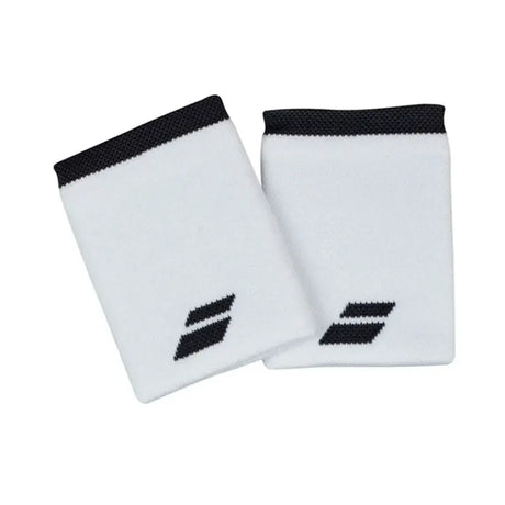 muñequeras babolat blanco negro x2 absorción eficiente para pádel y tenis