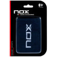 muñequeras nox azul marino largas con logo blanco para padel con alta absorcion de sudor