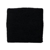 set de muñequeras deportivas negras con diseño clásico y absorbente