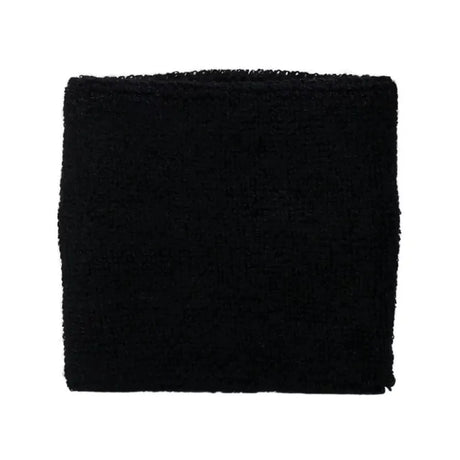 set de muñequeras deportivas negras con diseño clásico y absorbente