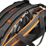 paletero padel nox gris naranja con compartimento termico thermo tech para palas
