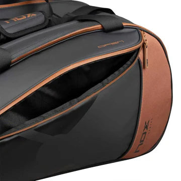 nox luxury open negro y café con diseño sobrio y materiales resistentes al desgaste