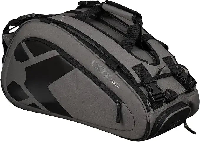 mochila padel nox pro series thermo gris negro con compartimento térmico