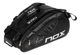 mochila pádel nox pro series black edition con compartimento de calzado ventilado