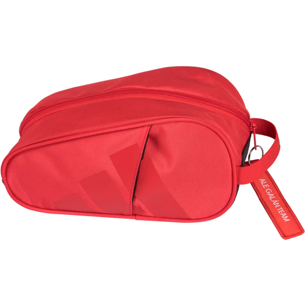 neceser adidas red ale galán 2026 rojo para padel con compartimento amplio y bolsillos laterales con cierre