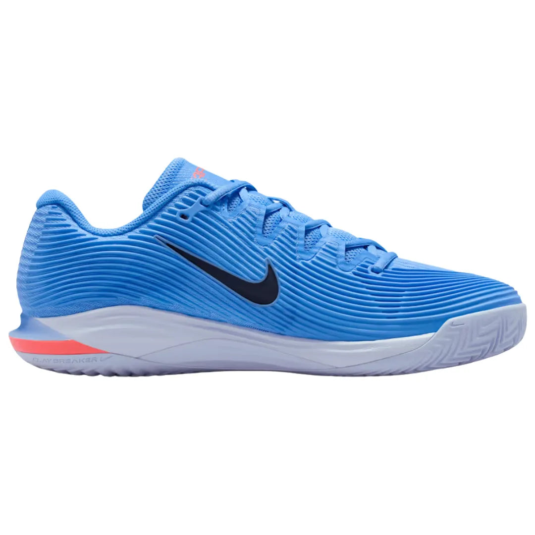 Tenis Nike Vapor 12 para canchas de arcilla en color azul.