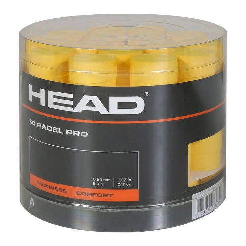 overgrip head padel pro amarillo para jugadores profesionales