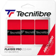 overgrip tecnifibre players pro rojo agarre firme y alta absorción pádel