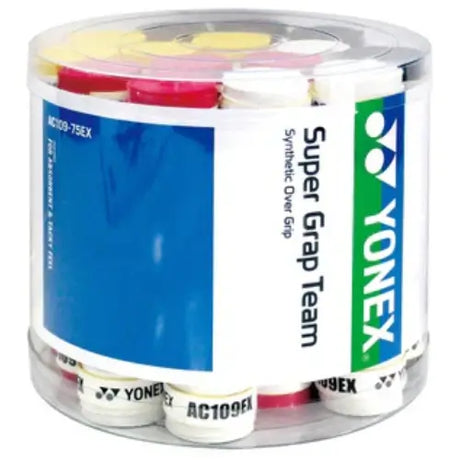overgrip yonex super grap team x 75 colores para raqueta de padel