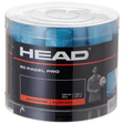 tarro con 60 overgrips head padel pro color azul para raquetas de pádel
