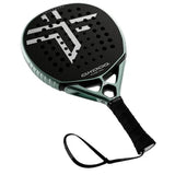 raqueta pádel oxdog pure pro+ carbono 2026 con grip negro y logo blanco