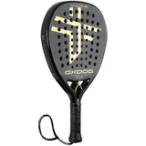 raqueta padel oxdog pro+ classics negro dorado carbono hes 370 g