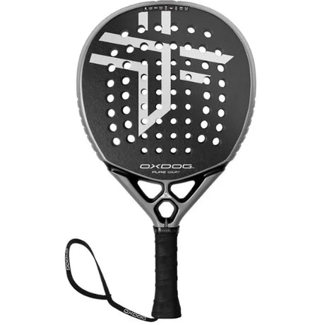 pala de pádel oxdog pure court 2026 negra con acabado arenoso para control