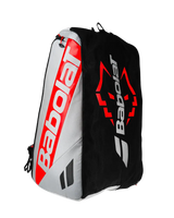 paletero babolat negro con detalles rojos edición especial juan lebrón