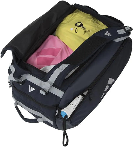 bolso padel adidas tour 3.4 azul marino con compartimento ventilado para calzado