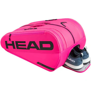 bolsa de padel rosa head tour l con diseño audaz y protección térmica