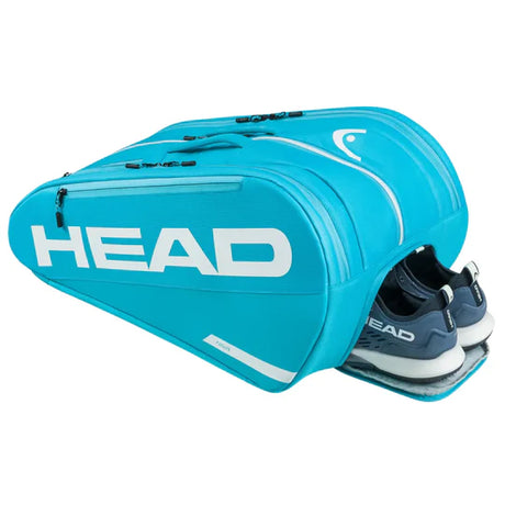 paletero HEAD Tour L color verde con tres compartimentos principales y diseño ecológico