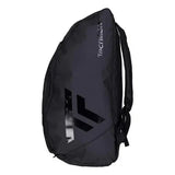 bolsa de pádel tecnifibre negra con diseño vertical y gran capacidad