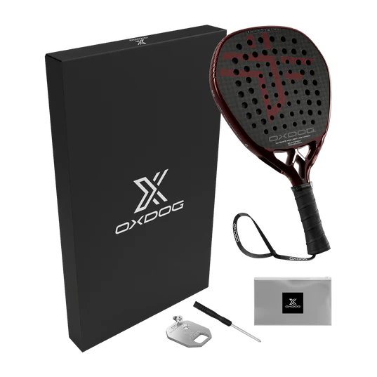 perfil lateral pala padel Oxdog Ultimate Pro Light 2026 estructura ligera 350 gramos