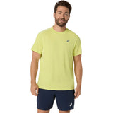 playera asics court ss top hombre color pistachio para tenis con tejido transpirable ropa deportiva tenis
