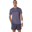 playera asics match seasonal graphic morado para pádel hombre
