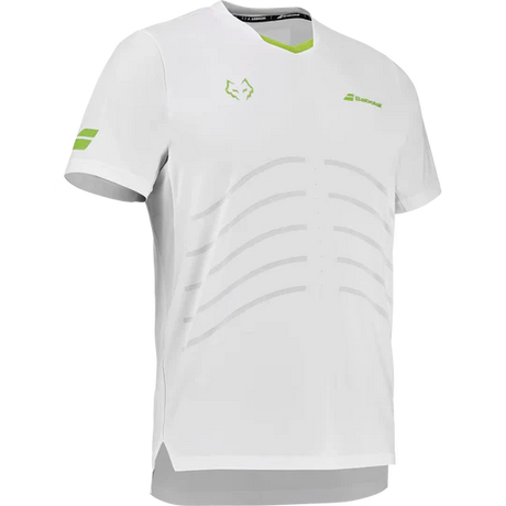 Playera Babolat Juan Lebrón Réplica Crew Neck Blanco para Pádel