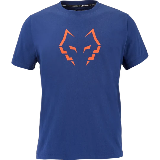 Playera Babolat Juan Lebrón Cotton Tee Azul para Pádel