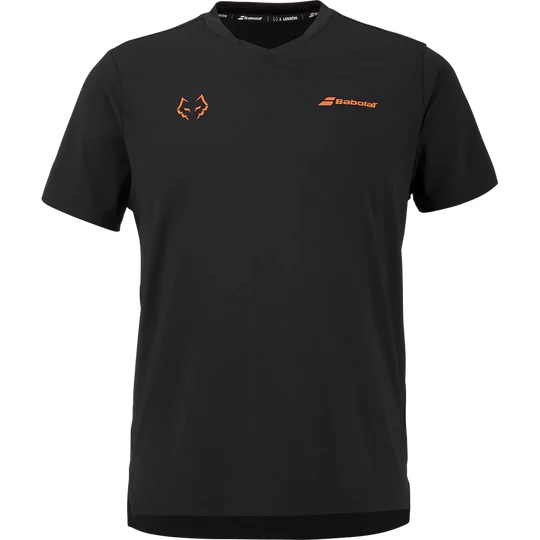 Playera Babolat Juan Lebrón Crew Neck Negro para Pádel