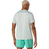 camiseta asics court ss top hombre verde con diseño ligero para tenis y entrenamiento deportivo