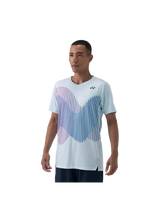 playera yonex crystal blue modelo 10562ex con cuello redondo para pádel