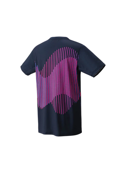 playera yonex azul índigo de manga corta ligera para deportes