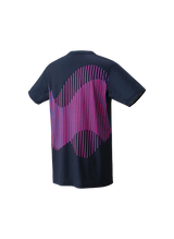 playera yonex azul índigo de manga corta ligera para deportes