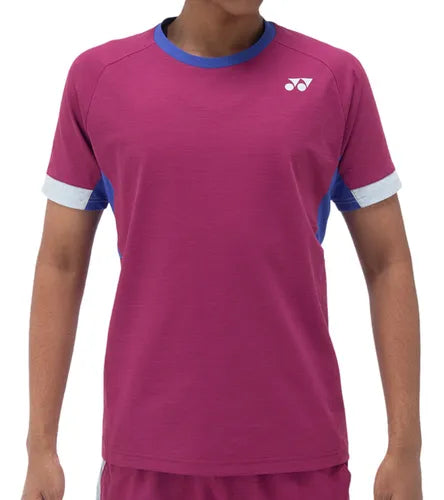 playera yonex manga corta color uva transpirable