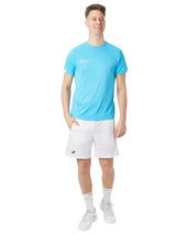 playera ligera babolat para pádel hombre en tono azul cian