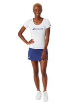 playera babolat blanca mujer exercise tee ligera para entrenar con estilo