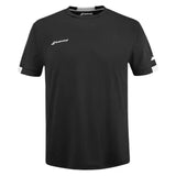 playera negra babolat hombre transpirable ideal para pádel y tenis