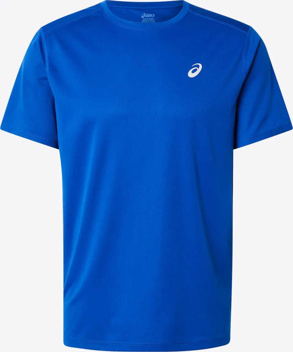 camiseta técnica asics azul secado rápido ideal para jugar pádel