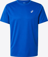 camiseta técnica asics azul secado rápido ideal para jugar pádel