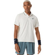 polo asics game polo ss top hombre color cream para tenis con tejido doble pique transpirable ropa deportiva tenis