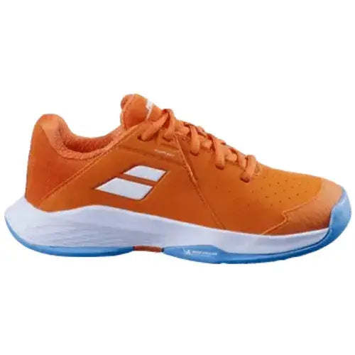 tenis babolat propulse junior niño naranja celeste clay con suela michelin