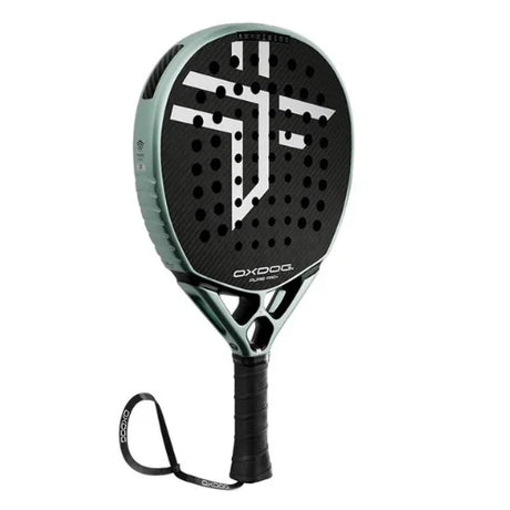 pala de padel oxdog pure pro más 2026 color verde metálico con puente doble