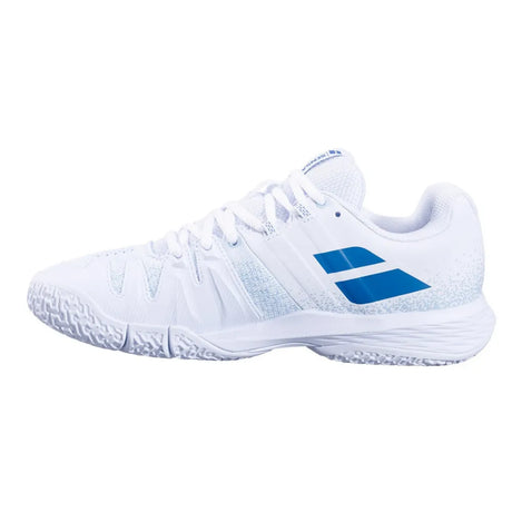 zapatillas babolat padel mujer color blanco con tecnología kprsx y diseño ligero