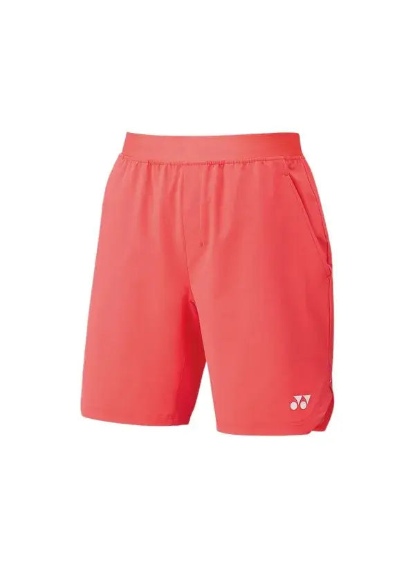 short yonex coral hombre con cintura elástica y bolsillos laterales