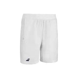 babolat short blanco con tejido ligero y cintura elástica ajustable