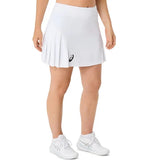 skort técnica mujer asics greyish purple con pliegues laterales estilo origami